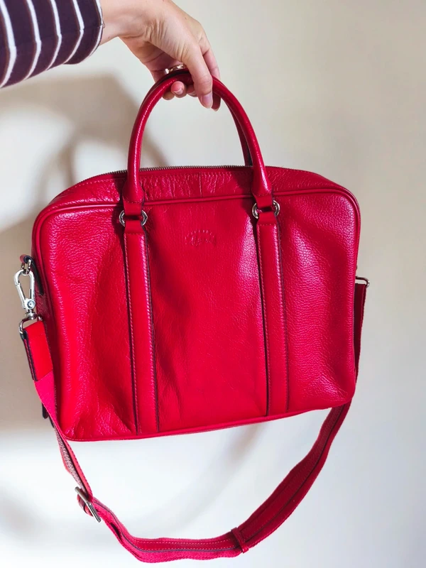 Sacoche d'ordinateur rouge vif