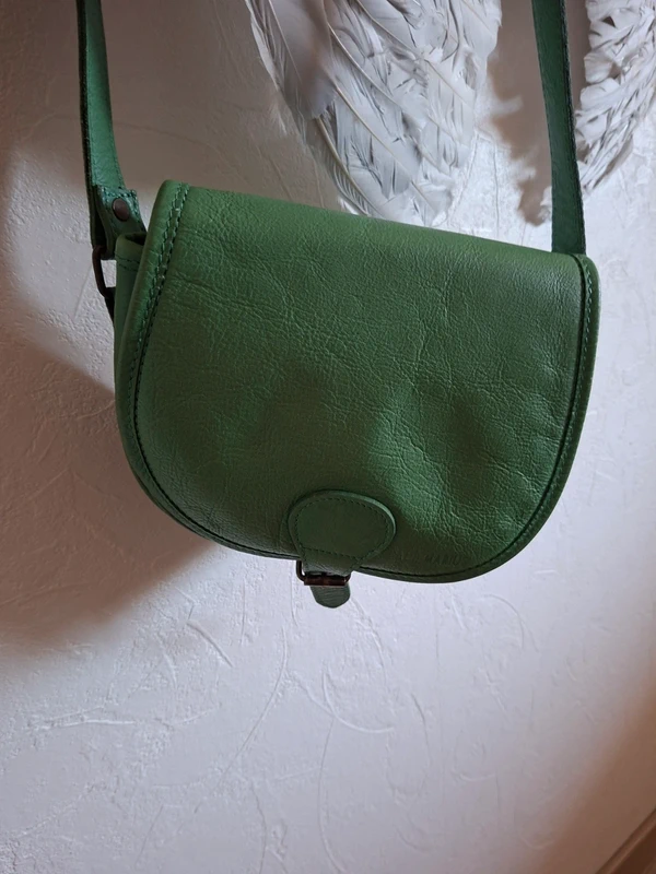 Sac bandoulière Paul Marius vert petit modèle