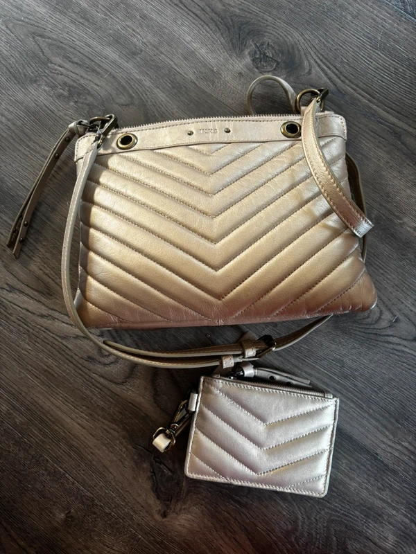 Sac Ikks doré et porte cartes