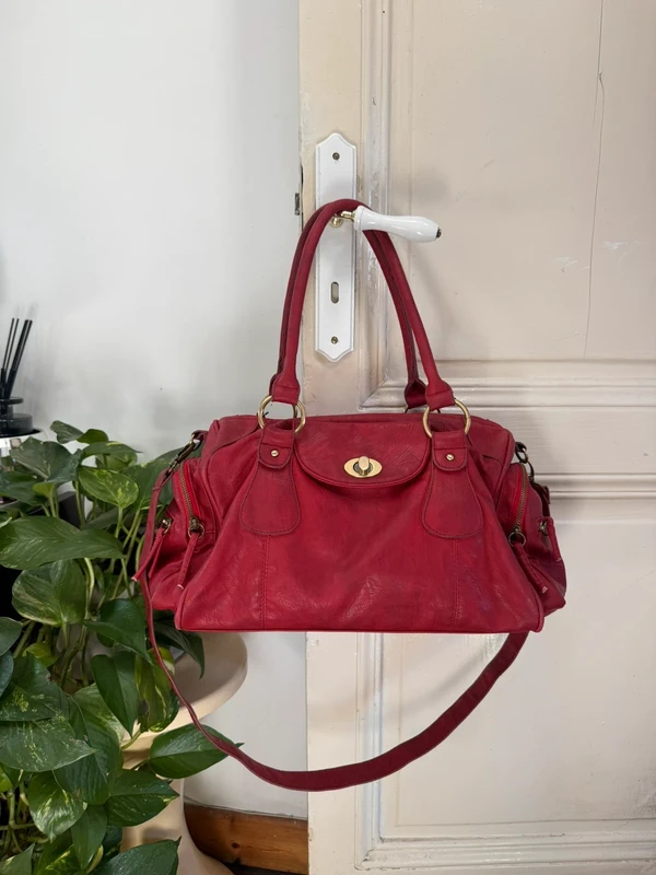 Sac rouge en cuir San Marina