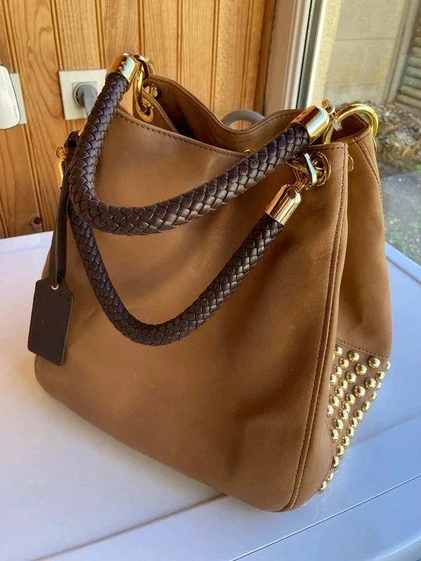 Sac Poon cuir souple camel / Prix