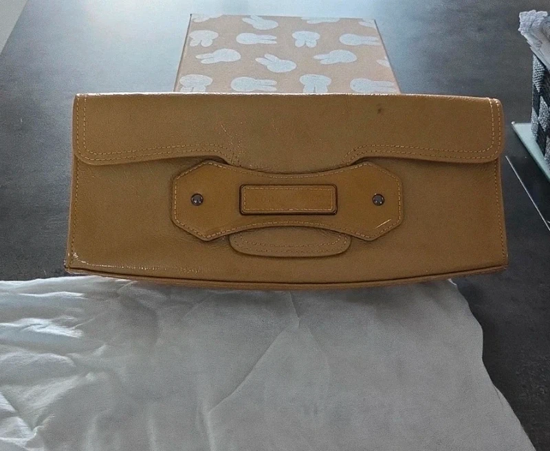 Pochette longchamp vintage moutarde