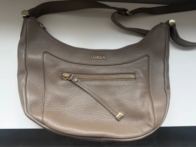 Sac FURLA cuir taupe