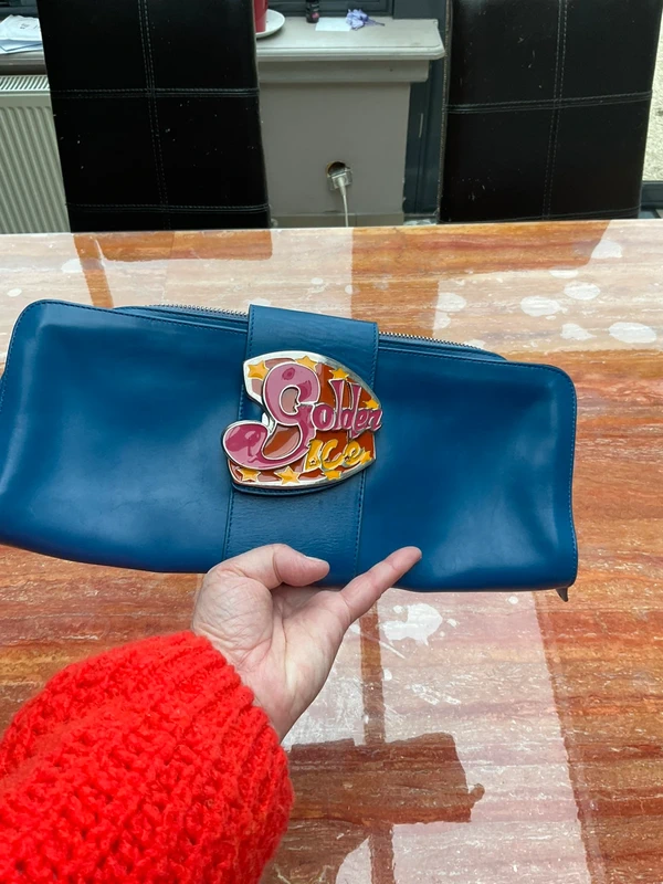 Vintage pochette golden ice