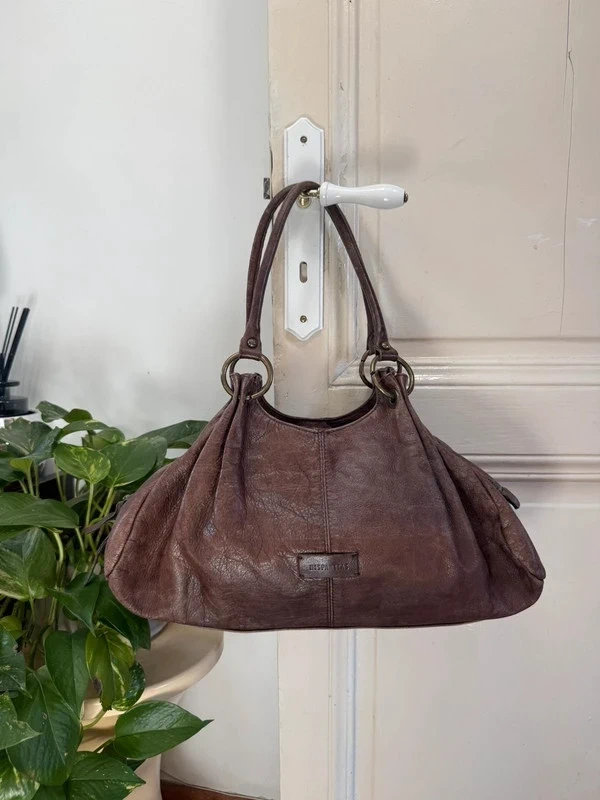 Sac à main cuir marron Hispanitas