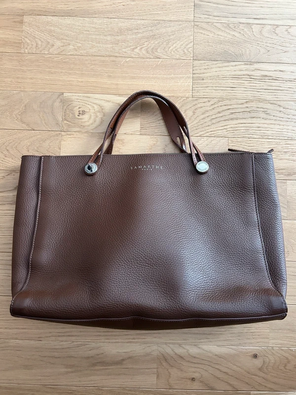 Sac en cuir Lamarthe Paris marron
