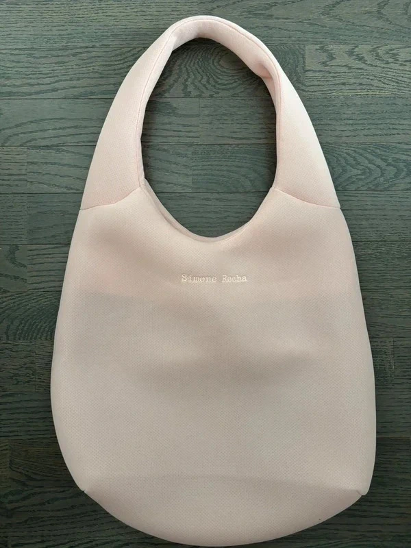 Sac tote bag Simone Rocha couleur rose saumon