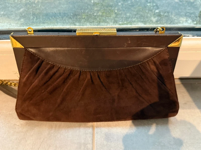 Sac à main vintage marron
