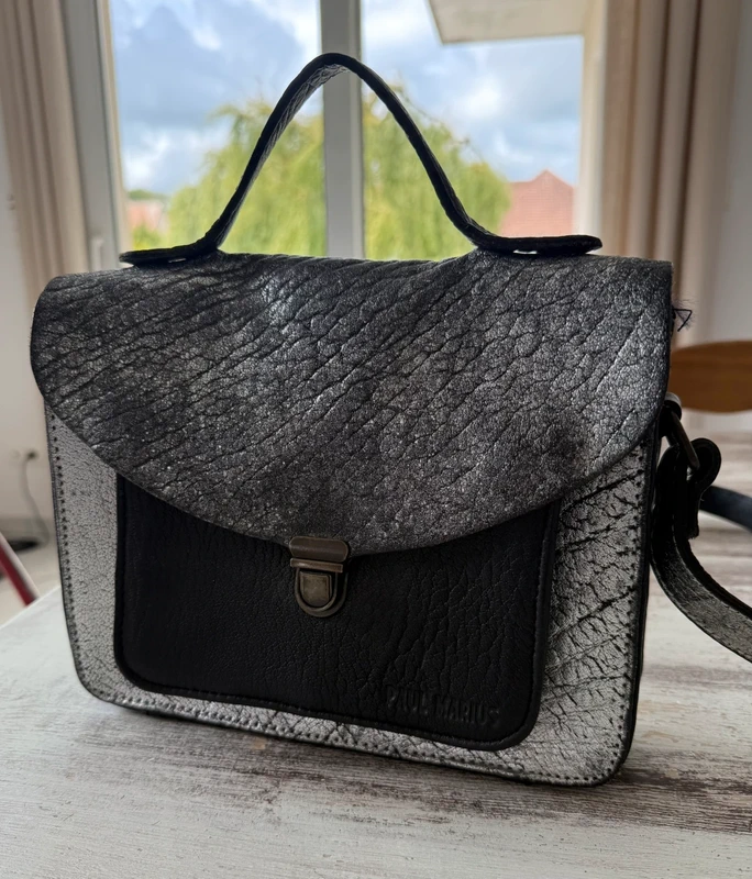 Sac Paul Marius noir et argent