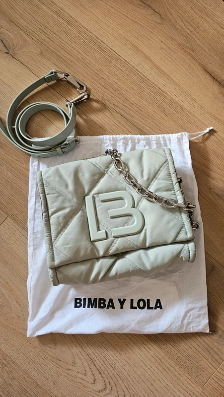 Sac bandoulière Bimba y Lola en nylon matelassé – Vert d'eau