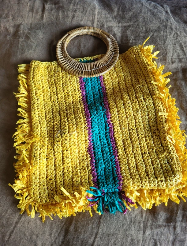Superbe sac Wild en raphia