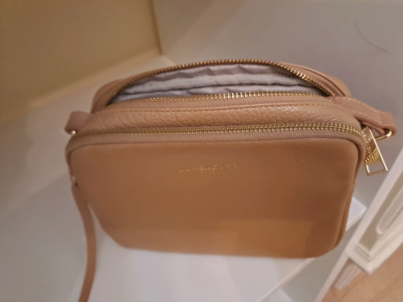 Sac Lancaster beige type sac bandoulière