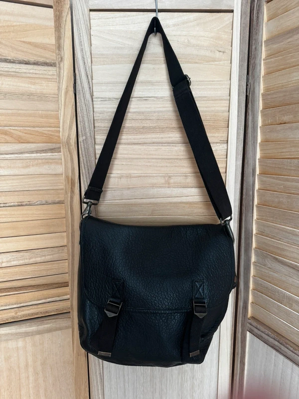 Sac US cuir noir
