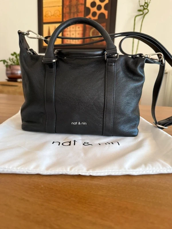 Sac bandoulière en cuir mini Thylane Nat et nin