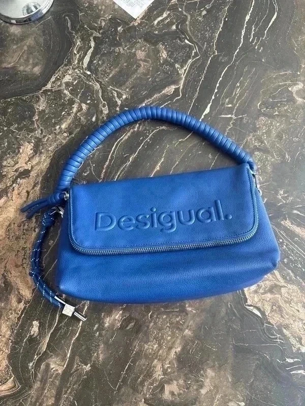 Sac à mains bandoulière Desigual-bleu-Très bon état