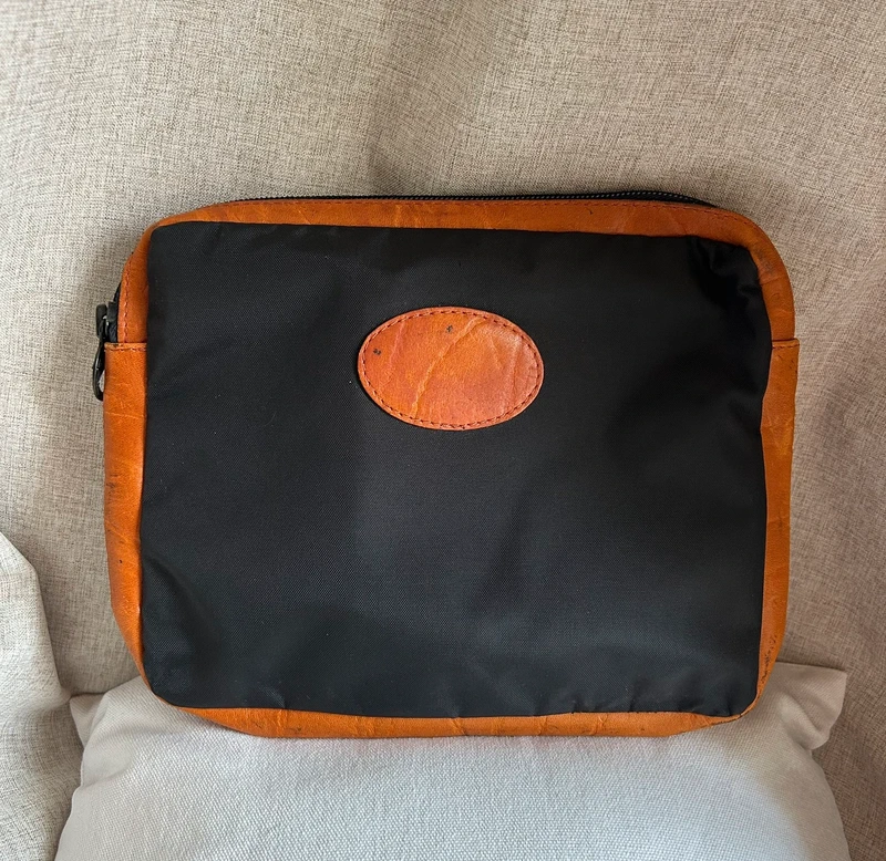 🐎 Pochette Longchamp Vintage - Nylon & Cuir - État Rare