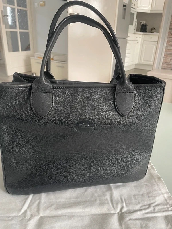 Sac Longchamp en cuir noir