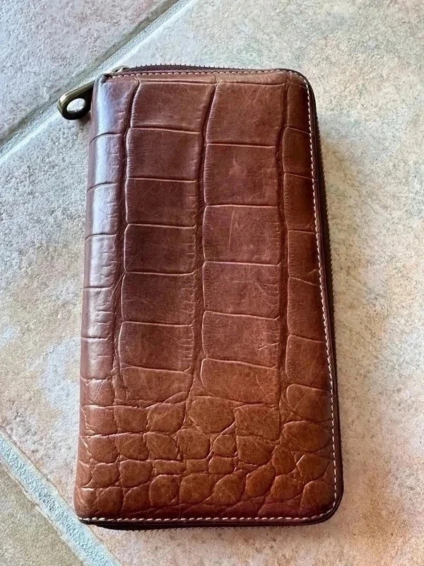 Mulberry wallet crocodile print