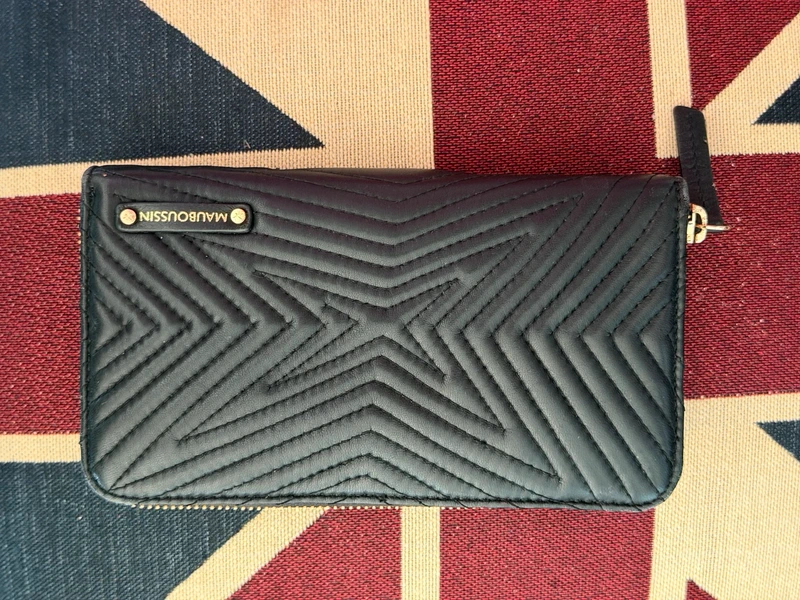 Portefeuille Mauboussin en cuir noir