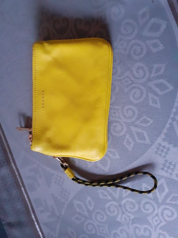 Pochette Sandro jaune vif