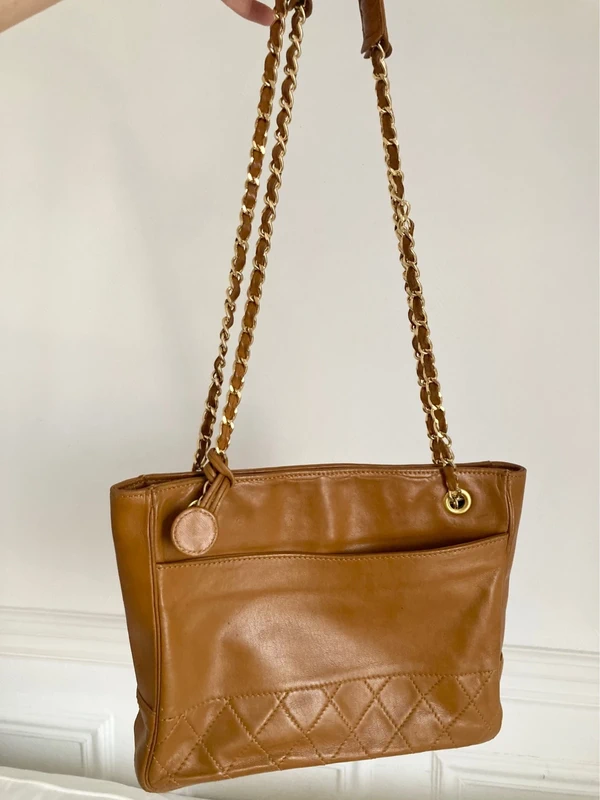 Sac à main cuir camel