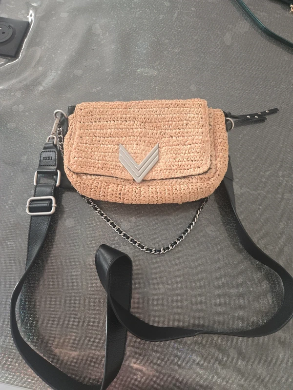 Sac IKKS paille et cuir