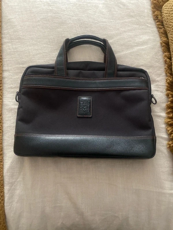 Sacoche ordinateur Longchamp – Noir –