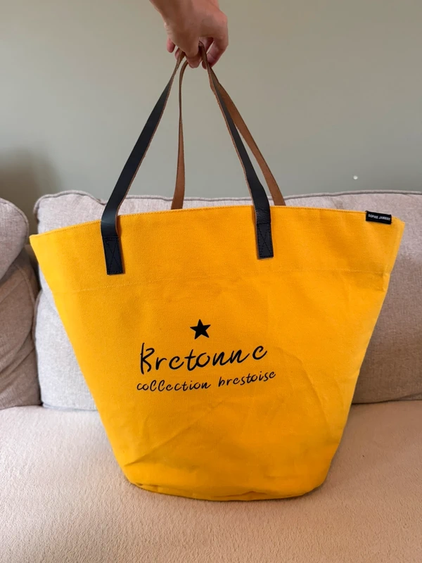 Sac jaune Sophie Janiere Bretonne collection brestoise