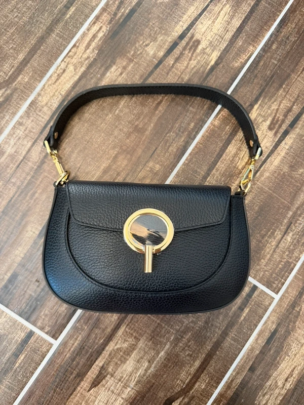 Sac cuir italien noir