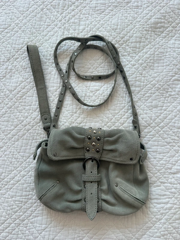 Mini sac Vanessa Bruno cuir daim clouté