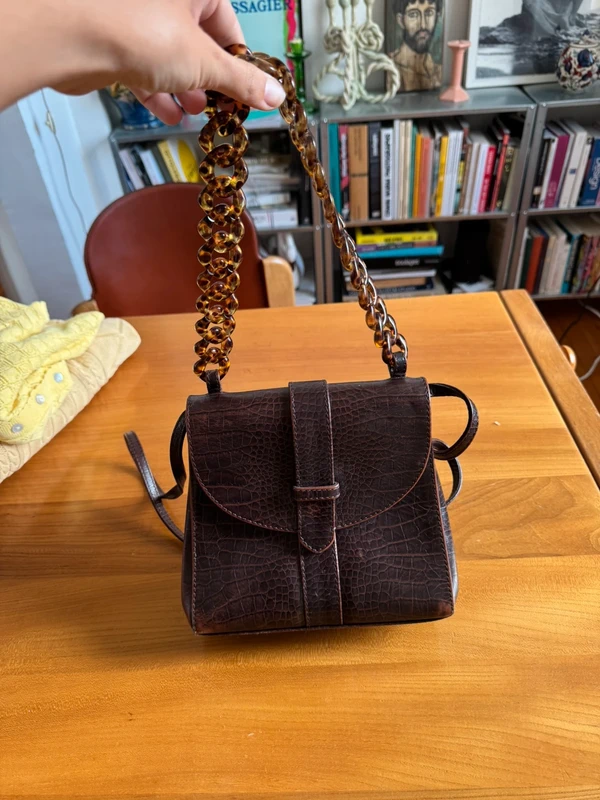 Sac cuir marron