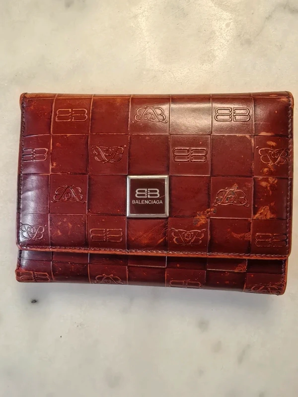 Balenciaga leather Wallet 3 folder