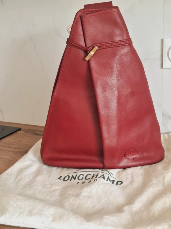 Longchamp Modèle Roseau rouge bordeaux