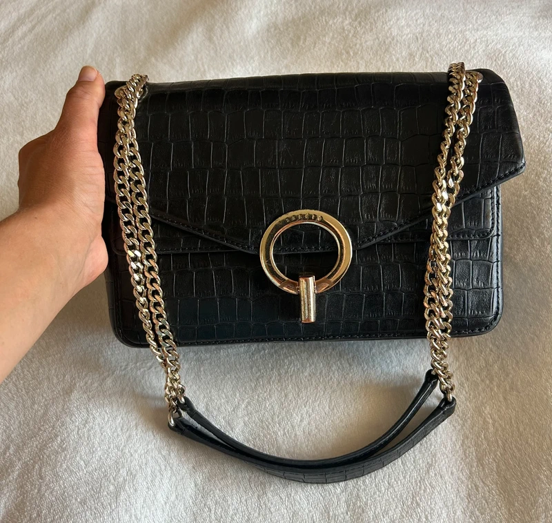 Sac en cuir noir Sandro