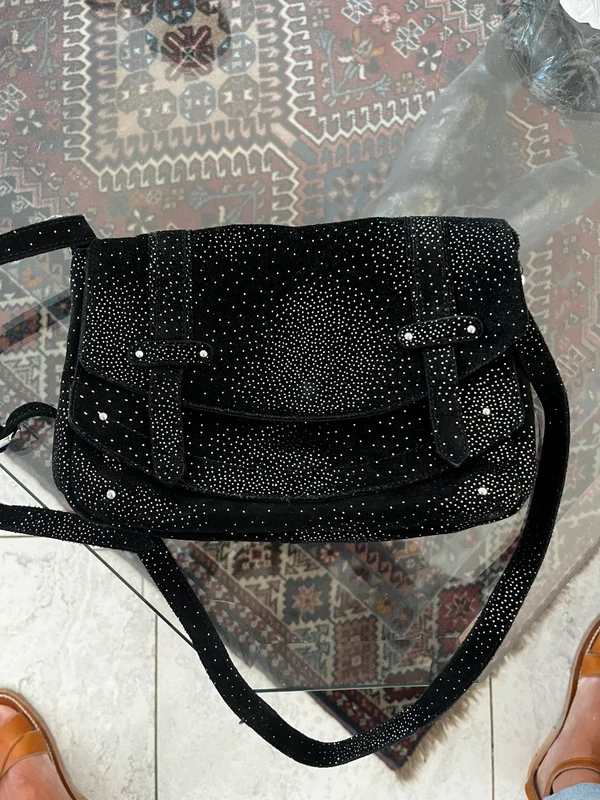 Sac noir pailletée petite mandigote